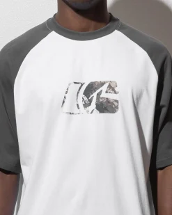 Rusty Rambo Raglan T-Shirt White Clearance