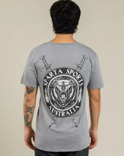 Sparta Rampart T-Shirt Lt Grey Acid Outlet