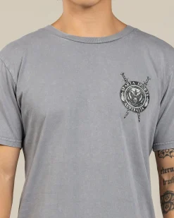 Sparta Rampart T-Shirt Lt Grey Acid Outlet