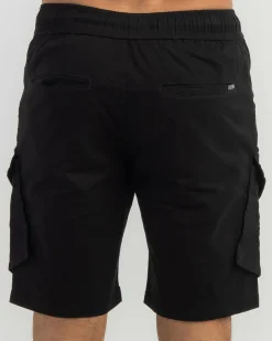 Lucid Ranked Walk Shorts Black Hot