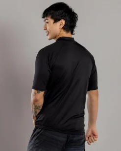 Jacks Rapid Short Sleeve Rash Vest Black Discount