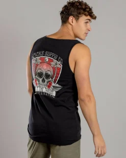 Jacks Rapture Singlet Black Acid Sale