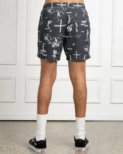 Kiss Chacey Ratley Beach Shorts Ratley Print Clearance