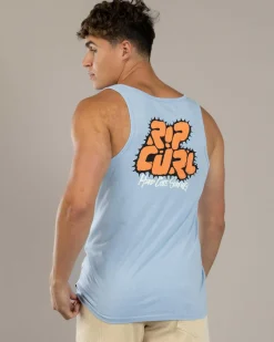 Rip Curl Raw Energy Bubble Tank Blue Wind Hot