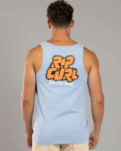 Rip Curl Raw Energy Bubble Tank Blue Wind Hot