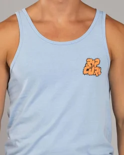 Rip Curl Raw Energy Bubble Tank Blue Wind Hot