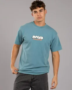 Rip Curl Raw Energy Bubble T-Shirt Storm Blue