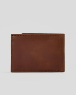 Rip Curl Raw Energy RFID Slim Leather Wallet Brown Discount