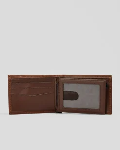 Rip Curl Raw Energy RFID Slim Leather Wallet Brown Discount