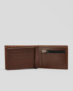 Rip Curl Raw Energy RFID Slim Leather Wallet Brown Discount