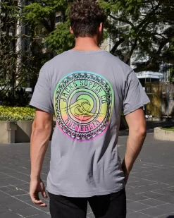 Jacks Recollection T-Shirt Lt Grey Acid Sale