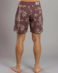 Rhythm Reed Board Shorts Merlot Online