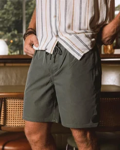 Skylark Reef Elastic Waist Shorts Olive