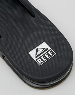 Reef Fanning Thongs Black/silver Outlet