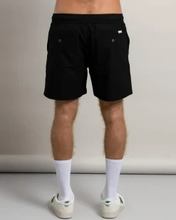 Lucid Refined Elastic Waist Shorts Black
