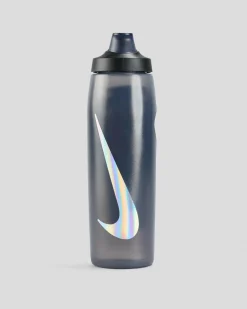 Nike Refuel Locking Lid 950ml Drink Bottle Black/silver