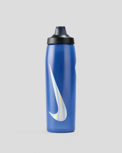Nike Refuel Locking Lid 950ml Drink Bottle Blue/silver Online