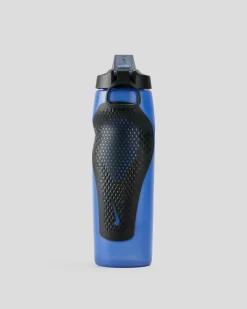 Nike Refuel Locking Lid 950ml Drink Bottle Blue/silver Online