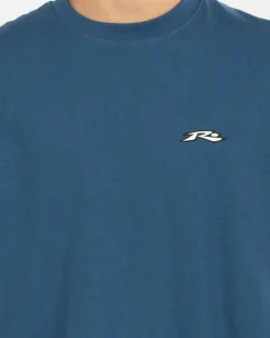 Rusty Registered T-Shirt Atlantic Blue Clearance