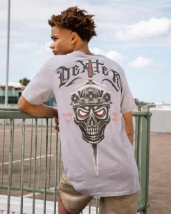 Dexter Reigning Dead T-Shirt Grey Acid Outlet