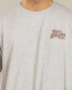 Levi's Relaxed Fit T-Shirt Worn By Cowboys Light Heather New