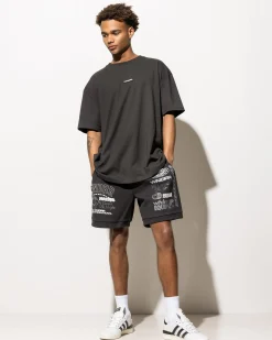 Wndrr Represent Track Shorts Faded Black Hot