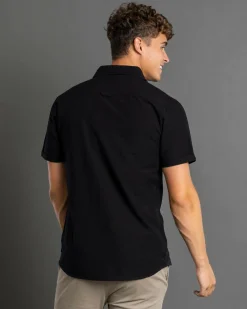 Lucid Requisite Short Sleeve Shirt Black Clearance
