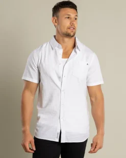 Lucid Requisite Short Sleeve Shirt White Discount