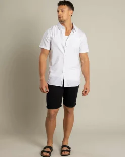 Lucid Requisite Short Sleeve Shirt White Discount