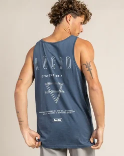 Lucid Resilient Singlet Slate Blue Hot
