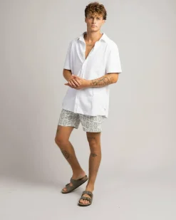 Skylark Retain Elastic Waist Shorts Off White