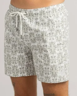 Skylark Retain Elastic Waist Shorts Off White