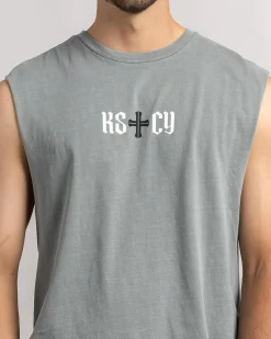 Kiss Chacey Rev Dual Curved Muscle Tank Pigment Neutral Grey Online