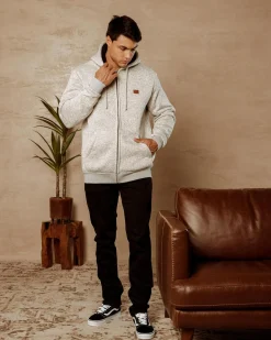 Billabong Revolt Zip Thru Hooded Jacket Light Grey Heather Online