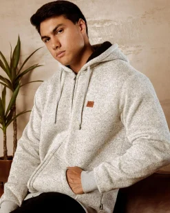 Billabong Revolt Zip Thru Hooded Jacket Light Grey Heather Online