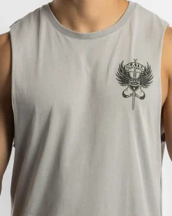 Dexter Rider Muscle Tank Light Grey Acid Outlet