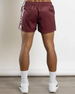 Ringers Western Ringers Footy Shorts Burgundy Clearance