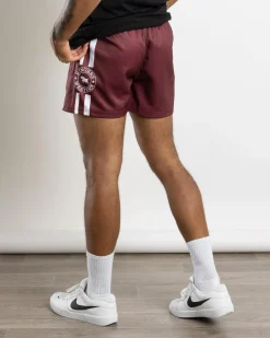 Ringers Western Ringers Footy Shorts Burgundy Clearance