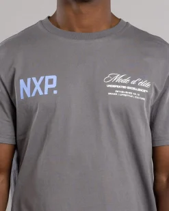 Nena & Pasadena Riot Dual Curved T-Shirt Charcoal Sale