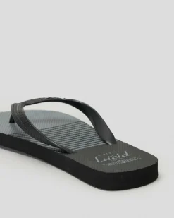 Lucid Ripple Thongs Black/grey Hot