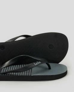 Lucid Ripple Thongs Black/grey Hot