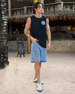 Jacks Rising Sun Muscle Tank Black Best
