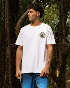 Jacks Rising Sun T-Shirt White New