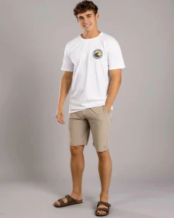 Jacks Rising Sun T-Shirt White New
