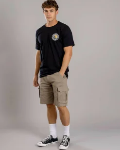 Jacks Rising Sun T-Shirt Black Hot