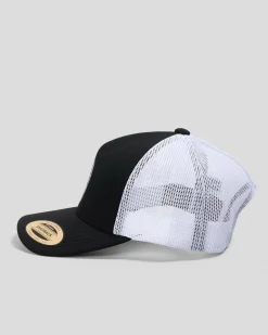 Jacks Rising Trucker Cap Black/white