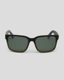 Carve Rival XL Polarised Sunglasses Matte Black / Olive Polar Clearance