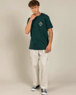 Billabong Rockies ADIV T-Shirt Spruce Green Discount
