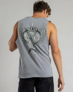 Dexter Rod Of Asclepius Muscle Tank Grey Acid Outlet