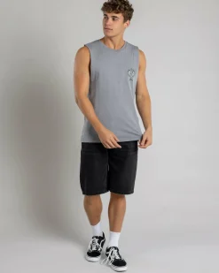 Dexter Rod Of Asclepius Muscle Tank Grey Acid Outlet